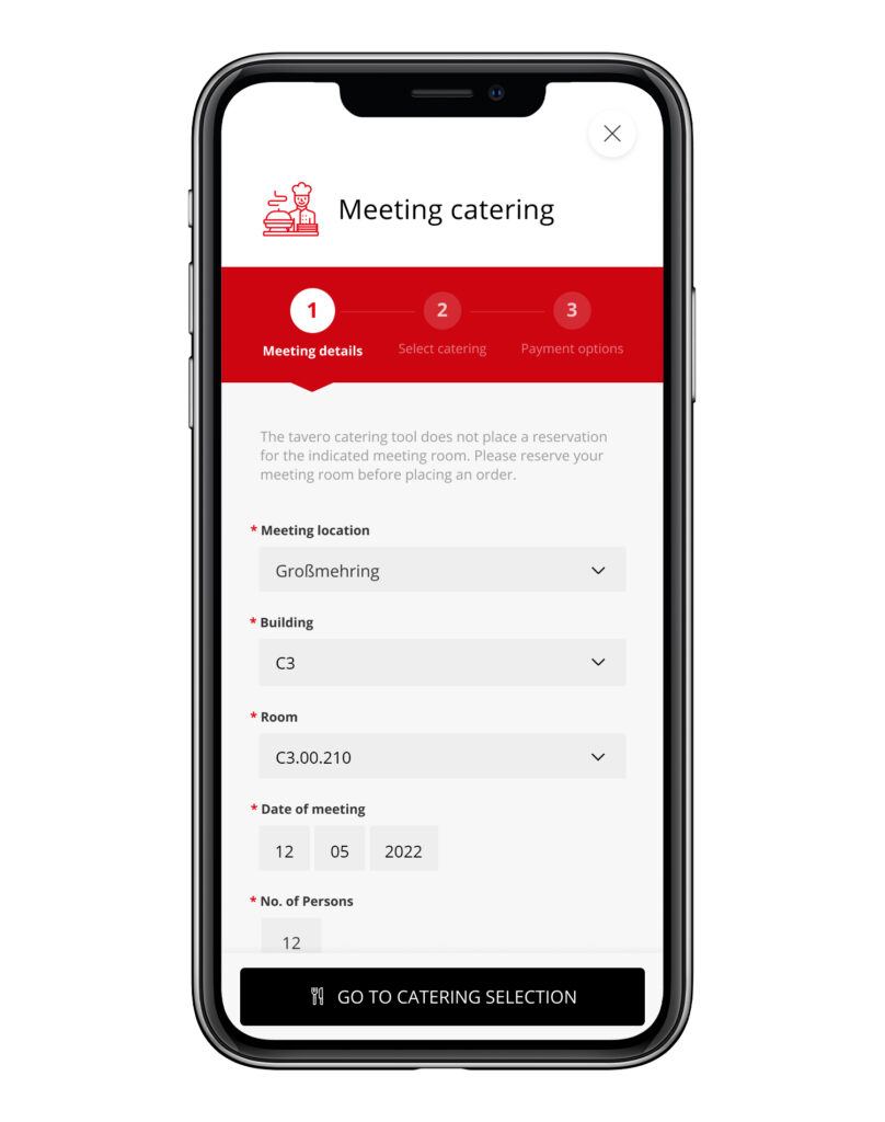 infsoft Workplace Experience App Ressource Booking Book Catering 1