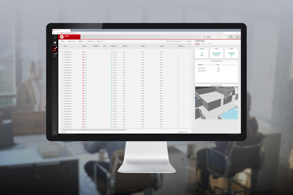 infsoft E-Inks dashboard