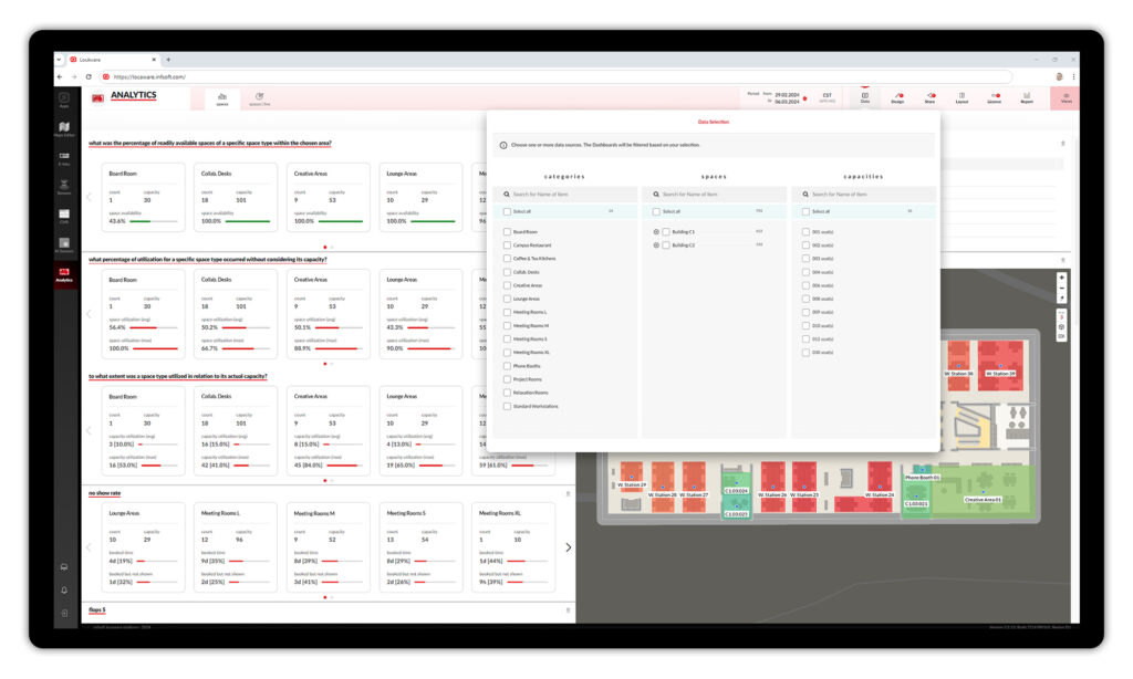 infsoft Occupancy Analytics Dashboard