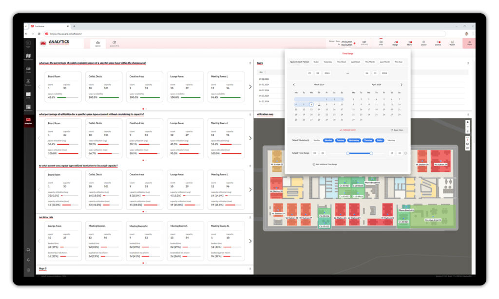 infsoft Occupancy Analytics Dashboard