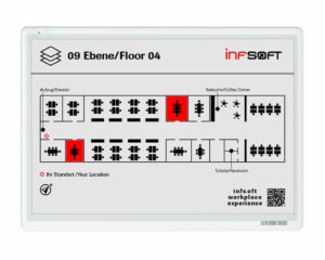 e-ink office floor plan