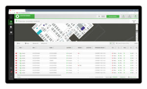 screen showing infsoft locator nodes dashboard