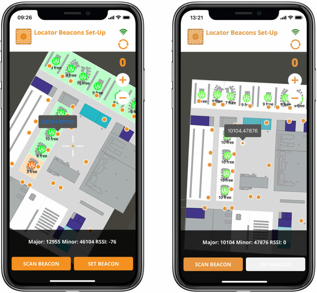 Locator Beacon Set-Up App