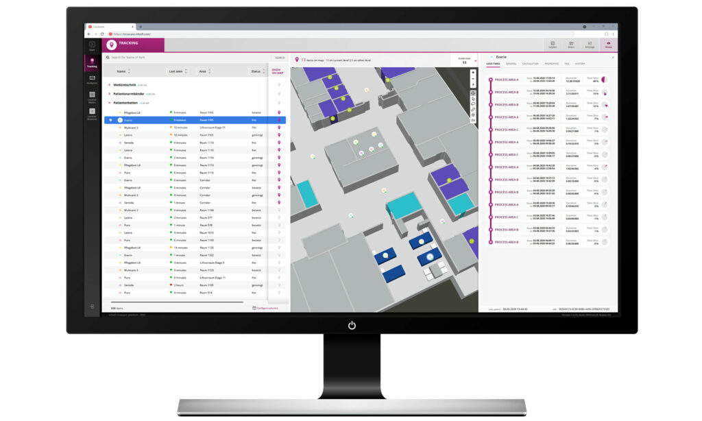 infsoft MedEquip Tracking Screenshot