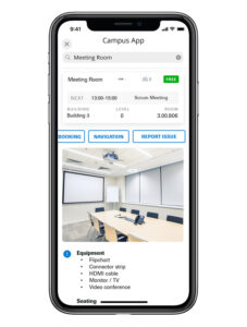 infsoft Workplace Experience App: Meeting Room Detail View