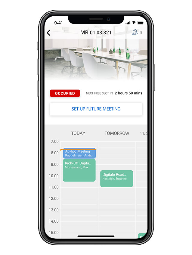 infsoft Workplace Experience App: Calendar Overview