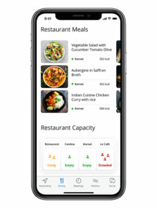 infsoft Workplace Experience App: Food Options
