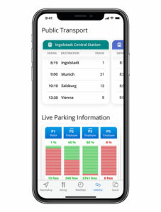 infsoft Workplace Experience App: Mobility Information