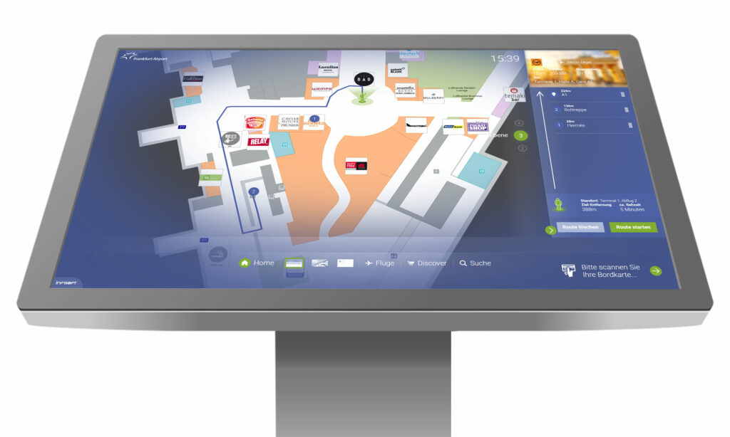 airport map on terminal solution