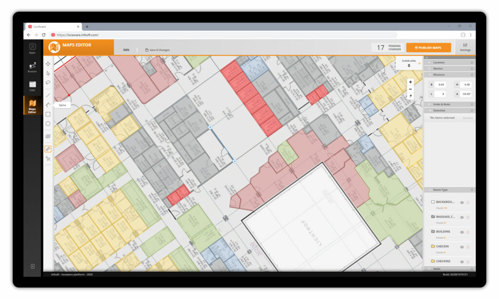 infsoft Maps Editor dashboard