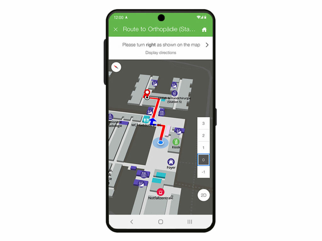 infsoft wayfinding app