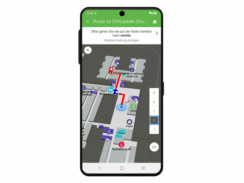 infsoft Wayfinding app navigation