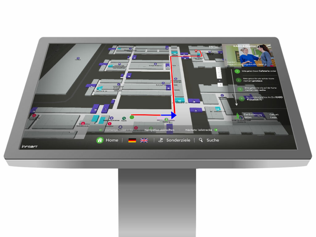 Infsoft Wayfinding Terminal Navigation